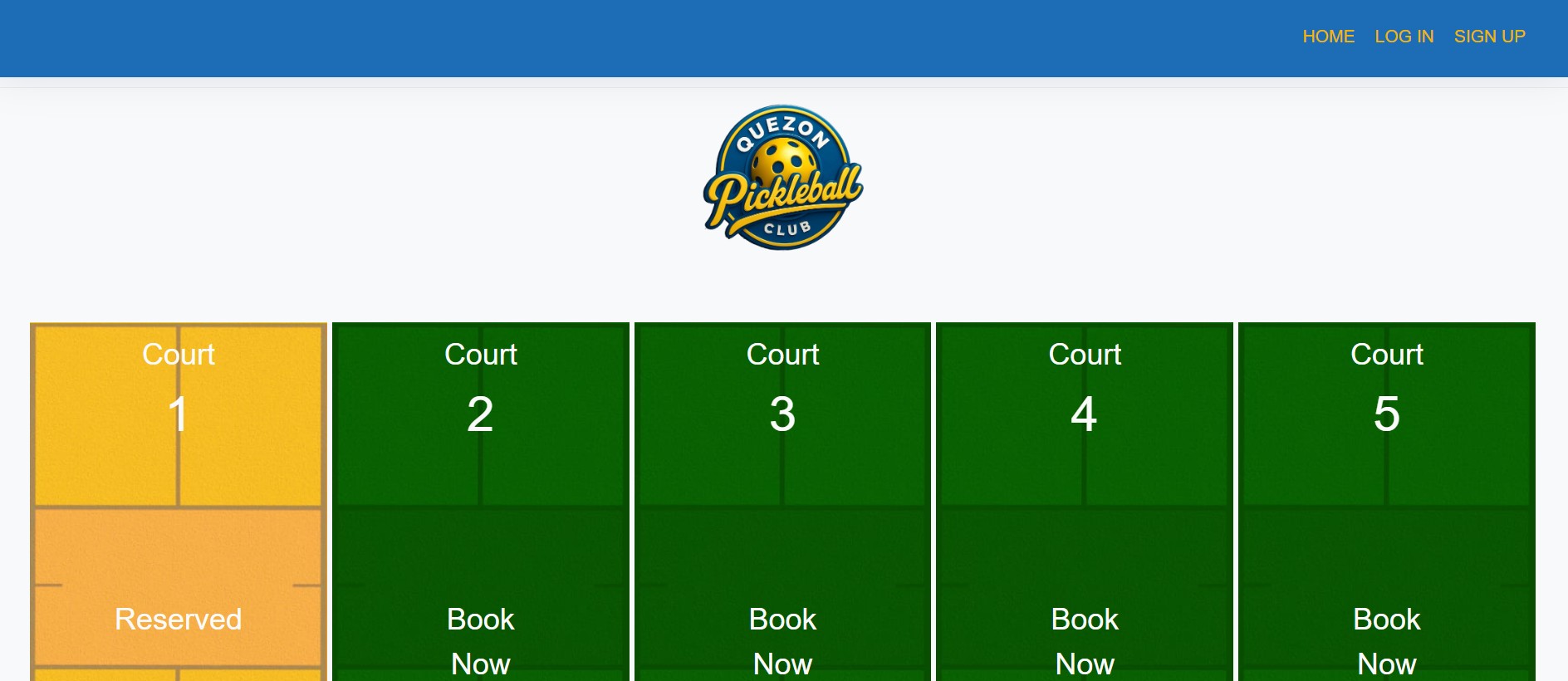 Quezon Pickleball Club Reservation System